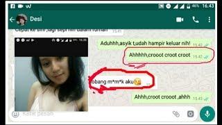 prank whatsapp minta pap TT iseng iseng,dianya malah minta ML,wowwwww