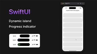 Dynamic island circle progress indicator using SwiftUI