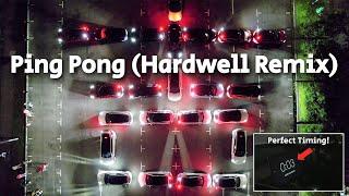 TESLA Synchronized Light Show: Ping Pong (Hardwell Remix) with 23 Teslas!