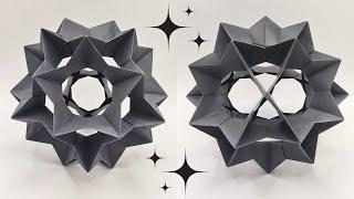 Origami ELECTRA kusudama  How to make a paper kusudama