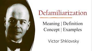 Concept of Defamiliarization | Victor Shklovsky | Russian Formalist@RaushanShresth
