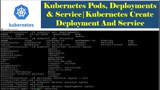 Kubernetes Pods, Deployments & Service| Kubernetes Create Deployment And Service | Thetips4you