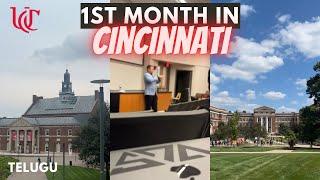 First month as a Graduate student in UNIVERSITY OF CINCINNATI ‍| Telugu Vlog