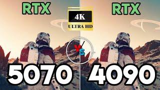 5070 vs 4090 vs RTX 5090 VS RTX 4070 Nvidia official Gaming Benchmarks chart 5070 4k gaming