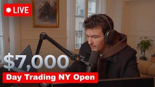 Making $7,000 Live Trading NY Open | INSANE PRECISION