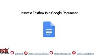 Insert a Textbox in a Google Document