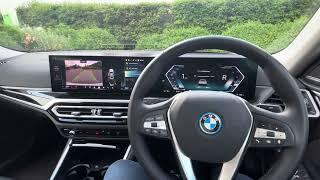 BMW i4 reverse assistant self driving car ￼EV electric vehicle