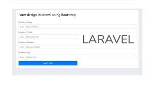 How to make form in laravel / form design  - Step 5