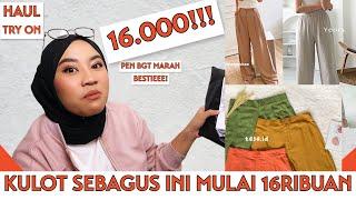 SHOPEE HAUL KULOT MULAI 16000 AN ! MURAH MERIAH MANTUL | TYAS PRADA