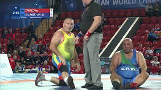 Round 1 GR - 130 kg: A. ZABAKOV (KAZ) v. R. ISMAYILKHANL (AZE)