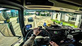 ASMR  POV Truck Driving Scania R500 | Germany Duisburg To Straelen Drive | 4k HD |