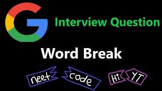 Word Break - Dynamic Programming - Leetcode 139 - Python