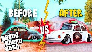 RESTORING / CUSTOMIZING OLD RUSTY CAR *VOLKSWAGEN BEETLE* | GTA RP