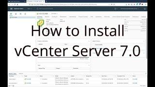 How to Install VMware vSphere vCenter Server Appliance 7.0 / VMware VCSA 7 Install Process