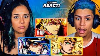 3 EM 1 | OKABE - Dio, Jotaro e Giorno Giovanna (Jojo’s Bizarre Adventure) | [React Rap Nerd] 