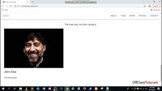 create website using html & w3 css   beginners tutorial #6 (our team section)