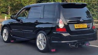 Subaru Forester Sti Sg9 Haywood & Scott Exhaust sounds - in car + exhaust