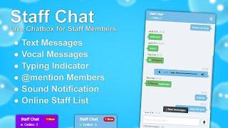 Staff Chat - Live Chatbox for Staff Members