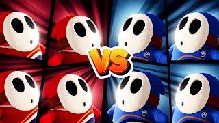 Mario Strikers Battle League - EVERYONE IS A SHY GUY - Team Red Shy Guy Vs Team Blue Shy Guy