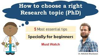 How to choose a research topic? (PhD) || Choose research topic. Best ways. Tips