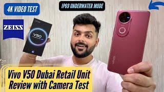 Vivo V50 Retail Unit Unboxing & Review - Camera Test, IP69 Underwater Mode, 6000mAh Battery & More!