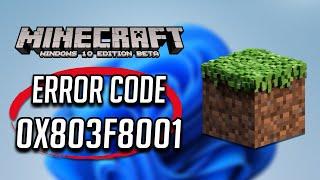 Fix Minecraft Is Currently Not Available in Your Account Error Code 0x803f8001