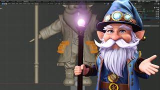 2024 Reallusion 3D Character Contest - Steampunk Gnome Wizard [Demo WIP Video]