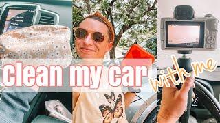 CLEAN AND ORGANIZE MY CAR WITH ME | Volvo XC90 | CLEANING MOTIVATION 2021