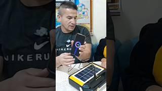 HeiderPorto-5 Solar Güneş Enerjili Aydınlatma ve Acil Durum Sistemi - Powerbank - Fm Radyo -