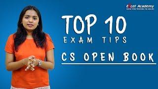 CS Open Book Exam Top 10 tips