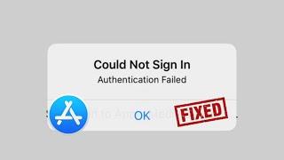 How To Fix App Store Could Not Sign In Authentication Failed iOS 17