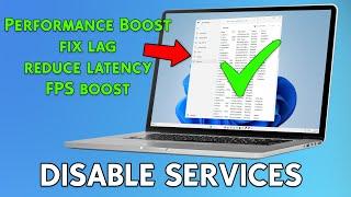 Disable These WINDOWS 11 Services for a Lightning Fast Computer