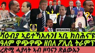 Nov08 ሻዕብያ ኣይተኻእሉን I ኣቢ ተረዲእዎ I ትራምፕ ፖሊሲ I Trump Policy | Egypt & Eritrea vs Ethiopia | Geopolitics