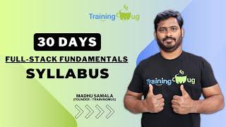 30 Days Full Stack Fundamentals Syllabus