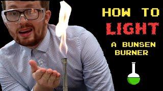 How to light a Bunsen Burner! - Mr Pashler Science