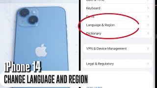 iPhone 14 - How to change the language and region iPhone 14 / Plus / Pro / Pro Max