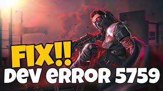 How to fix call of duty warzone dev error 5759 | warzone directx error fix