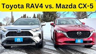 2025 Toyota RAV4 vs. 2025 Mazda CX-5 | Side By Side Comparison