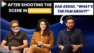 R. Balki, Abhishek Bachchan & Saiyami Kher on ‘Ghoomer’, Amitabh Bachchan's cameo, drunk acting...