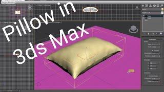 Easy way to model a realistic pillow in 3ds Max #3dsmax #3dsmaxmodeling