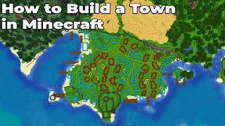 How to build an Awesome Town in Minecraft 1.15 Vanilla