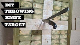 DIY Throwing Knife Target | End Grain Throwing Target