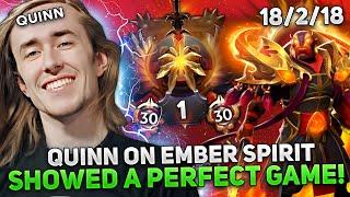 QUINN on EMBER SPIRIT showed a PERFECT GAME at 10,500 MMR AVERAGE!