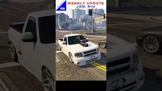 WEEKLY UPDATE JAN. 9th | GTA 5 Online @rrgta #shorts