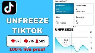 How to unfreeze TikTok account 2024