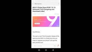 [Changelog - Global] MIUI 9 Global Beta ROM 7.8.10 Released: Full Changelog and Download Links!