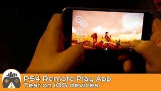 PS4 Remote Play App test on iOS devices