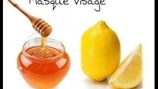 Masque visage fait maison,miel et citron,anti-acné,boutons,point noir(affine le grain de peau!!!