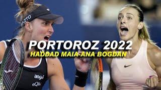 Haddad Maia vs Ana Bogdan | WTA Portoroz Highlights 2022