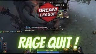 Dota 2 drama - Rage quit in DPC 2021 tournament Final Game